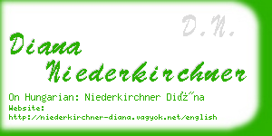 diana niederkirchner business card